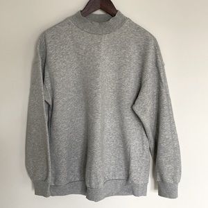 Grey Crew/Mock Neck